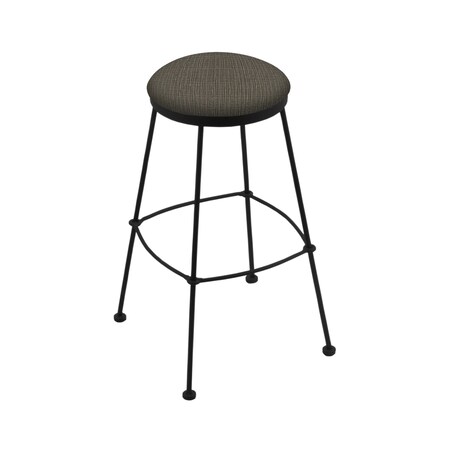 Holland Bar Stool Co 30" Stationary Bar Stool, Black Wrinkle, Graph Chalice Seat 303030BW019
